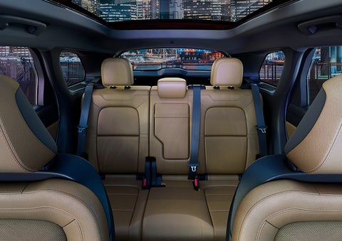 The spaciousness of the second row of the 2023 Lincoln Corsair® SUV is shown. | North Park Lincoln at Dominion in San Antonio TX