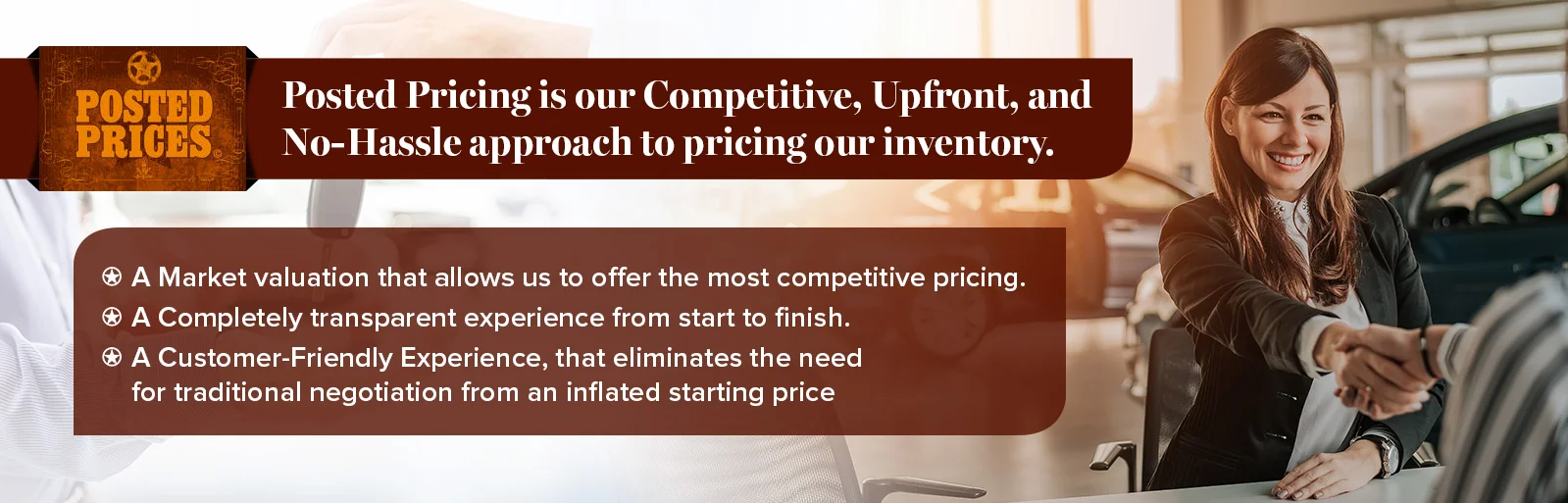 Our upfront Posted Pricing philosophy