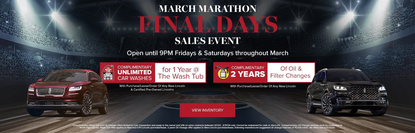 Final Days March Marathon Sales Event at Lincoln Dominion!